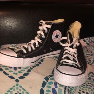 black high top converse